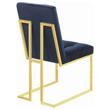 Cisco Velvet Upholstered Dining Side Chair Gold (Set of 2) - 192493