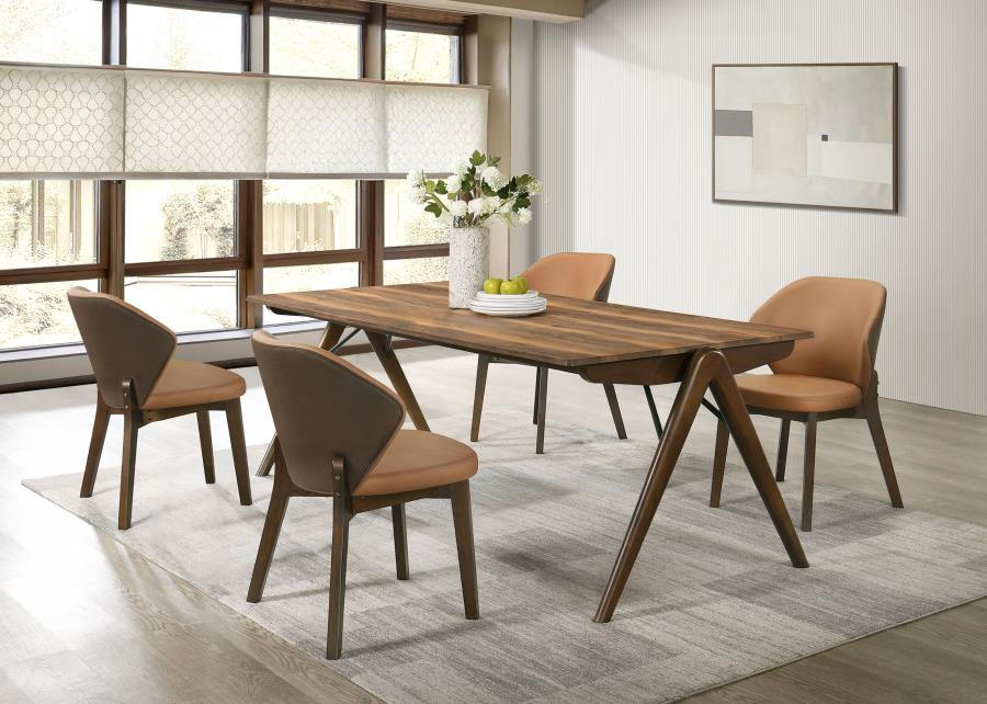 Randolph 5-piece Rectangular Dining Table Sheesham and Brown - 192521-S5