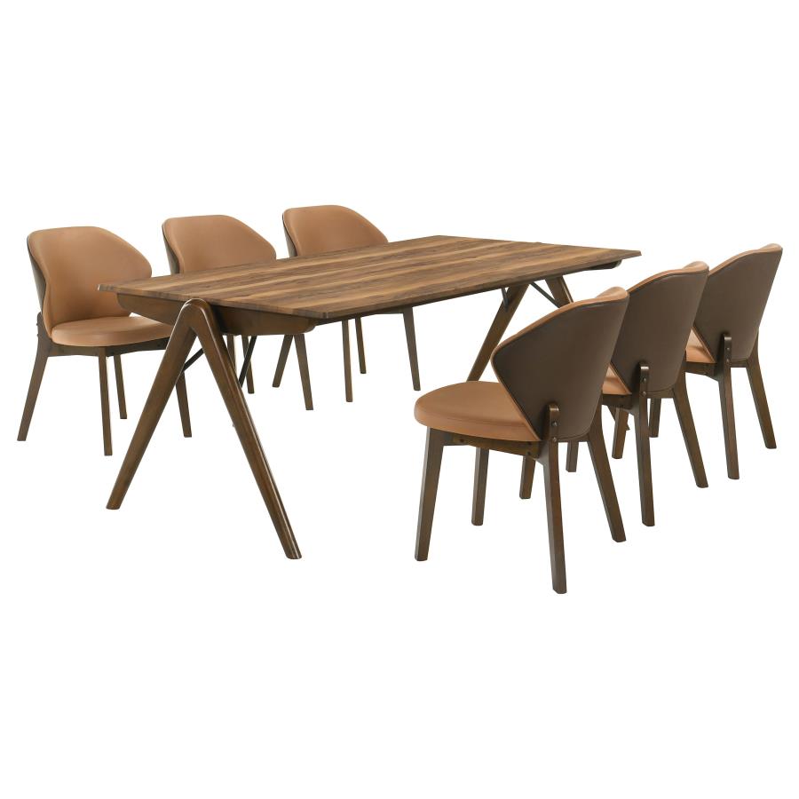 Randolph 7-piece Rectangular Dining Table Sheesham and Brown - 192521-S7
