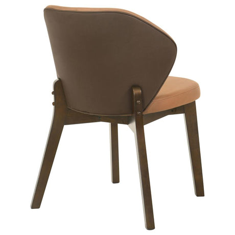 Randolph Dining Side Chair Butterscotch and Brown (Set of 2) - 192522