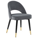 Lindsey Upholstered Dining Side Chair Grey (Set of 2) - 192542