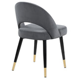 Lindsey Upholstered Dining Side Chair Grey (Set of 2) - 192542