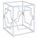 Starlight Square Metal Dining Table Base Chrome - 192561