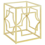 Starlight Square Metal Dining Table Base Brass - 192641