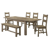 Cardova 6-piece Extension Table Dining Set Vineyard Oak - 192921-S6