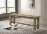 Cardova 51-inch Solid Wood Dining Bench Vineyard Oak - 192923