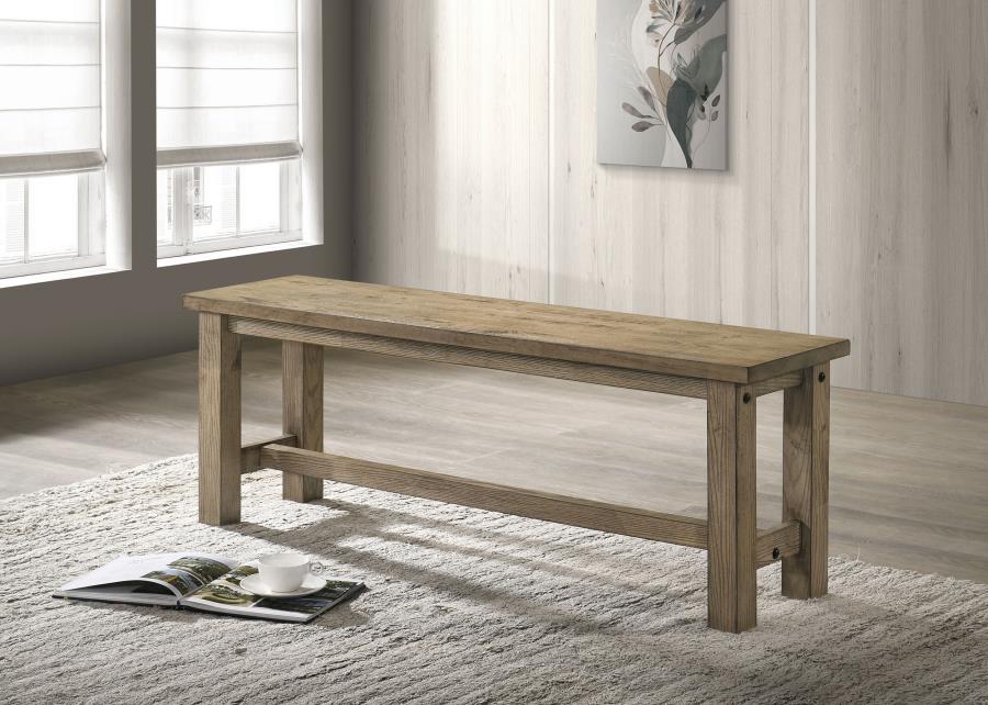 Cardova 51-inch Solid Wood Dining Bench Vineyard Oak - 192923