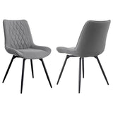 Diggs Upholstered Swivel Dining Side Chair Grey (Set of 2) - 193312