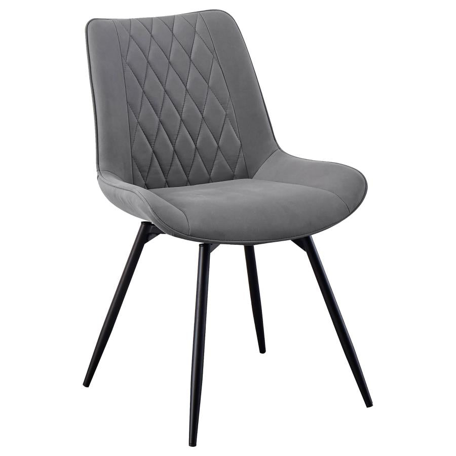 Diggs Upholstered Swivel Dining Side Chair Grey (Set of 2) - 193312