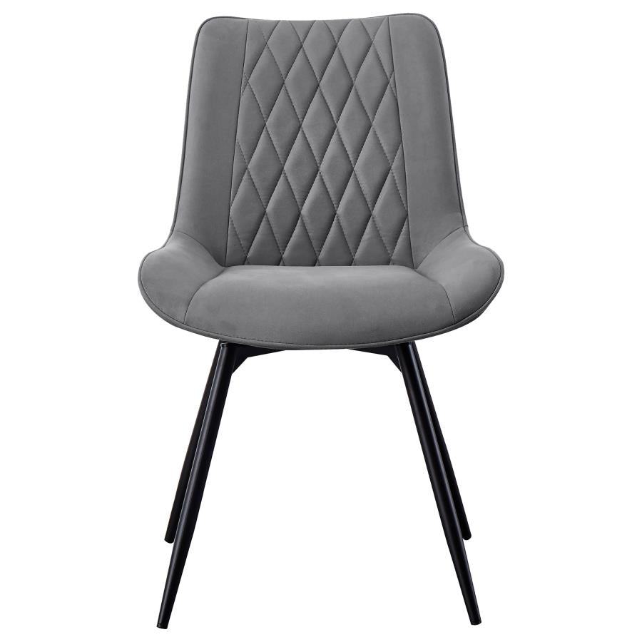 Diggs Upholstered Swivel Dining Side Chair Grey (Set of 2) - 193312