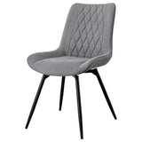 Diggs Upholstered Swivel Dining Side Chair Grey (Set of 2) - 193312
