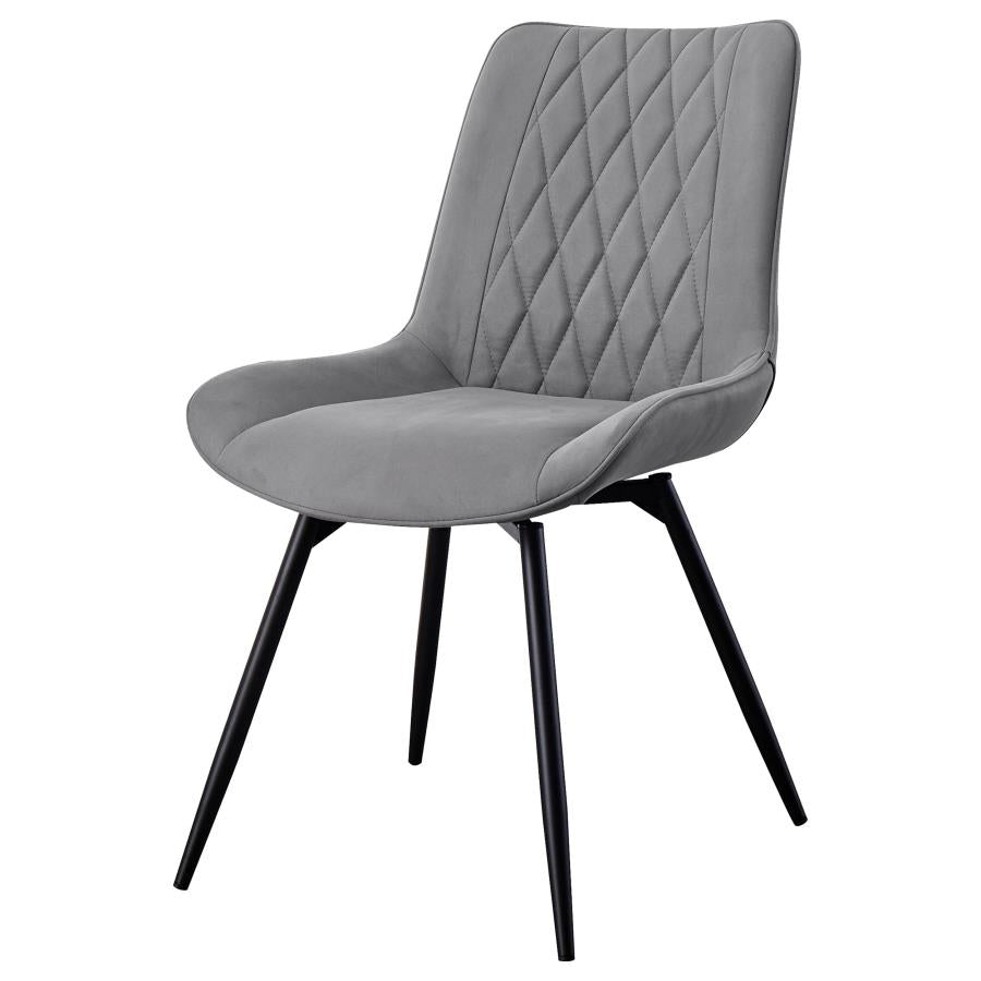 Diggs Upholstered Swivel Dining Side Chair Grey (Set of 2) - 193312
