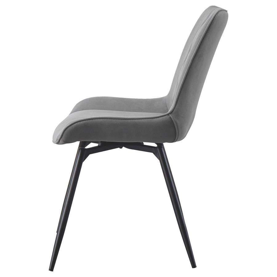 Diggs Upholstered Swivel Dining Side Chair Grey (Set of 2) - 193312