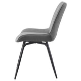 Diggs Upholstered Swivel Dining Side Chair Grey (Set of 2) - 193312