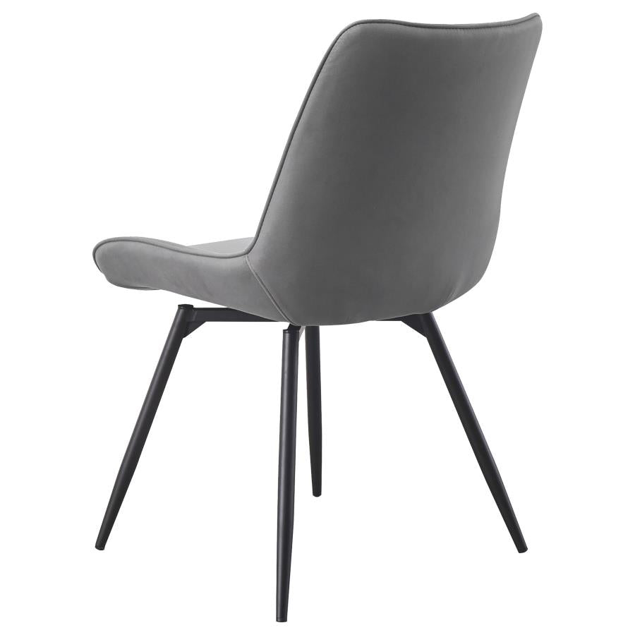 Diggs Upholstered Swivel Dining Side Chair Grey (Set of 2) - 193312