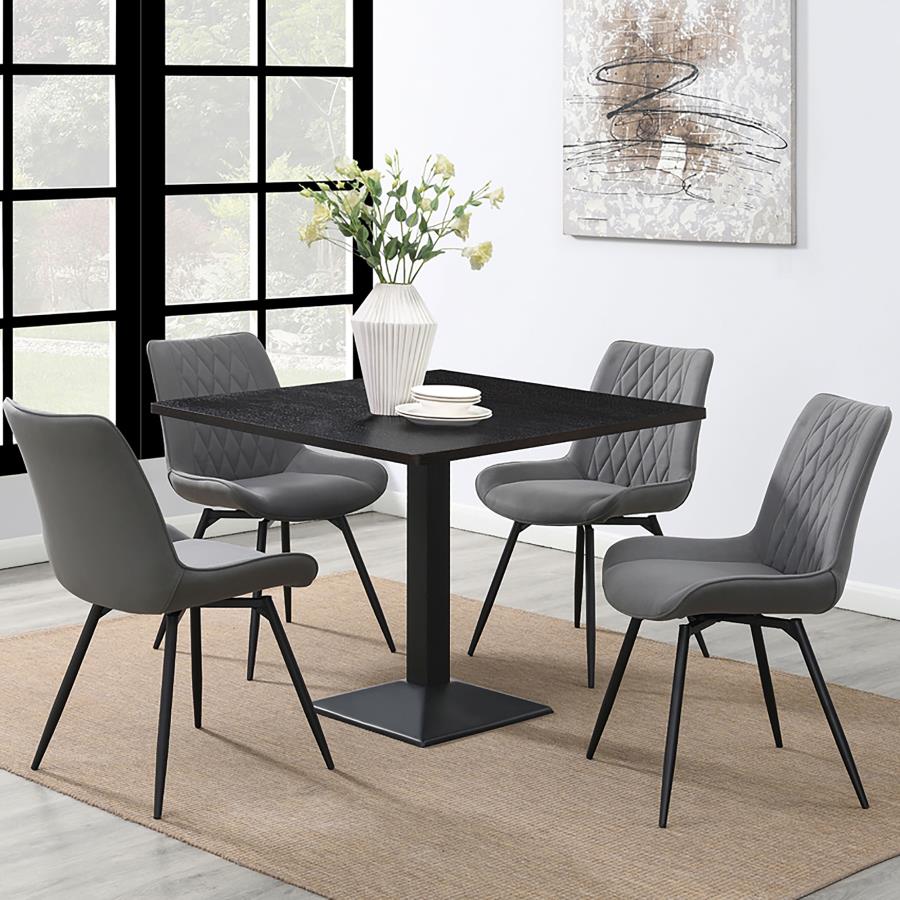 Diggs Upholstered Swivel Dining Side Chair Grey (Set of 2) - 193312