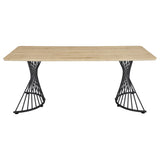 Altus 80-inch Composite Wood Dining Table Natural Oak - 193531