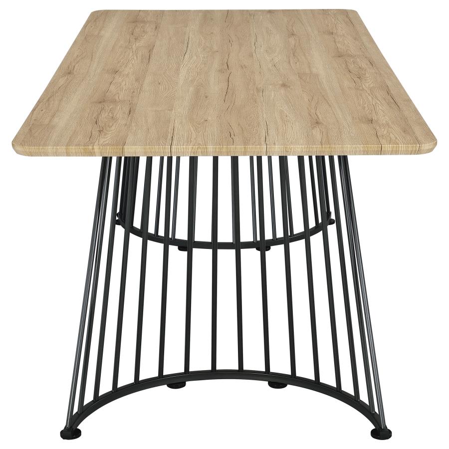Altus 80-inch Composite Wood Dining Table Natural Oak - 193531