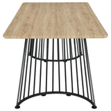 Altus 80-inch Composite Wood Dining Table Natural Oak - 193531