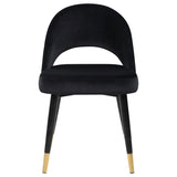 Lindsey Upholstered Dining Side Chair Black (Set of 2) - 193562