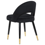Lindsey Upholstered Dining Side Chair Black (Set of 2) - 193562