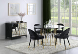 Lindsey Upholstered Dining Side Chair Black (Set of 2) - 193562