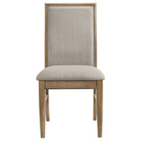 Adina 9-piece Extension Dining Set Distressed Light Brown - 193611-S9