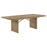 Adina 89-inch Extension Dining Table Distressed Light Brown - 193611