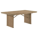 Adina 89-inch Extension Dining Table Distressed Light Brown - 193611