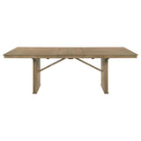 Adina 89-inch Extension Dining Table Distressed Light Brown - 193611