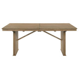 Adina 89-inch Extension Dining Table Distressed Light Brown - 193611