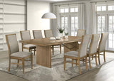 Adina 89-inch Extension Dining Table Distressed Light Brown - 193611