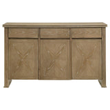 Adina 3-door 59-inch Sideboard Server Distressed Light Brown - 193615