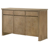 Adina 3-door 59-inch Sideboard Server Distressed Light Brown - 193615