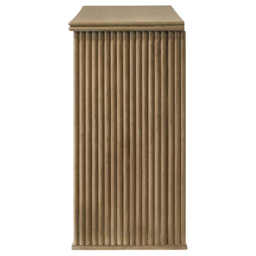 Adina 3-door 59-inch Sideboard Server Distressed Light Brown - 193615