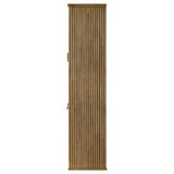 Adina 77-inch Tall Display Cabinet Distressed Light Brown - 193616
