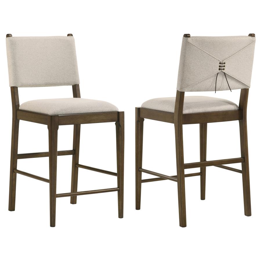 Ottowa Upholstered Counter Side Chair Brown (Set of 2) - 193669