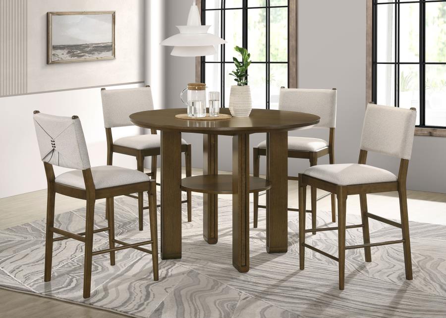 Ottowa Upholstered Counter Side Chair Brown (Set of 2) - 193669