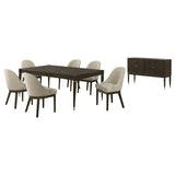 Reseda 8-piece Dining Set With Sideboard Ash Brown - 193671-S8