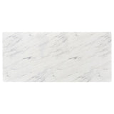 Mayer Rectangular 87-inch Faux Marble Dining Table White - 193781