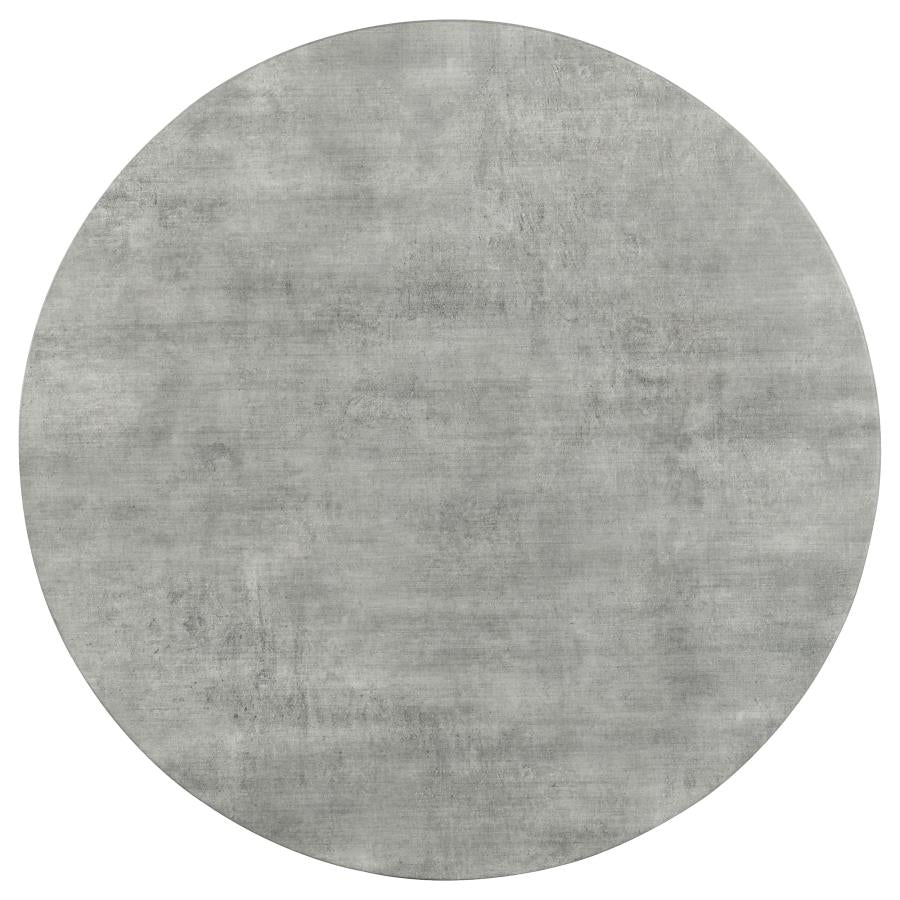 Neil 5-piece Round Dining Table Set Concrete Gunmetal - 193801-S5