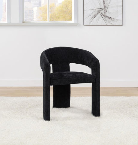 Carlow Upholstered Dining Arm Chair Black (Set of 2) - 193813BLK