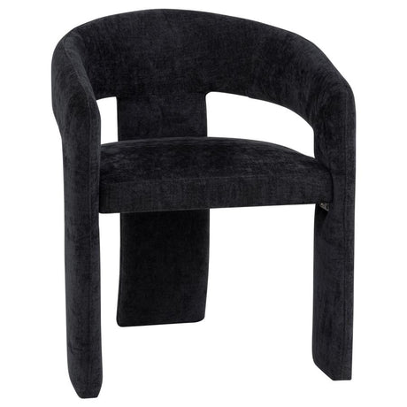 Carlow Upholstered Dining Arm Chair Black (Set of 2) - 193813BLK
