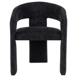 Carlow Upholstered Dining Arm Chair Black (Set of 2) - 193813BLK