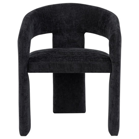 Carlow Upholstered Dining Arm Chair Black (Set of 2) - 193813BLK