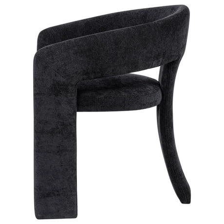 Carlow Upholstered Dining Arm Chair Black (Set of 2) - 193813BLK