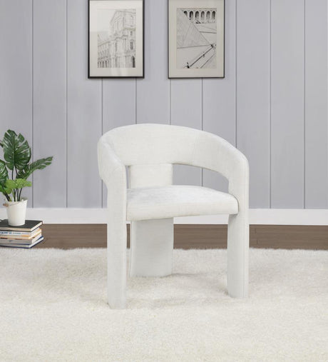 Carlow Upholstered Dining Arm Chair White (Set of 2) - 193813WHT