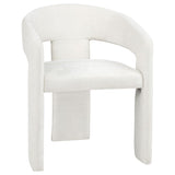 Carlow Upholstered Dining Arm Chair White (Set of 2) - 193813WHT