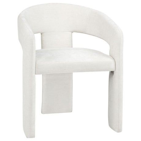 Carlow Upholstered Dining Arm Chair White (Set of 2) - 193813WHT