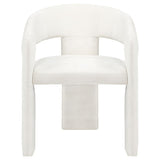 Carlow Upholstered Dining Arm Chair White (Set of 2) - 193813WHT